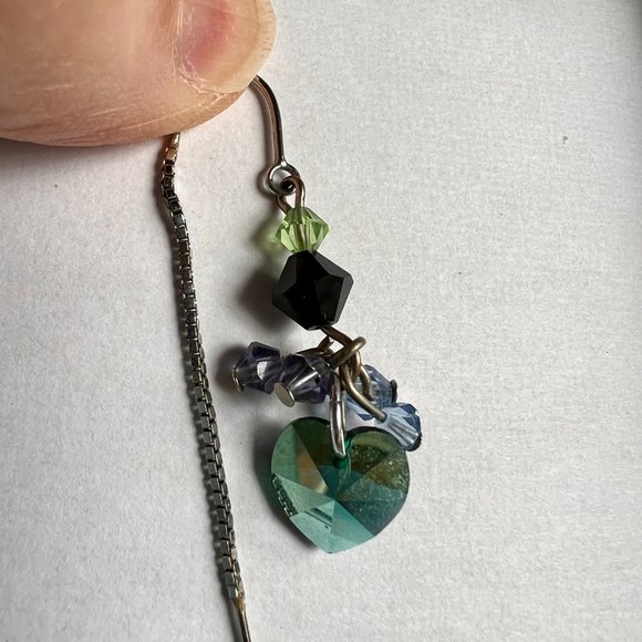 NWT/Box Touchstone Crystal by Swarovski Heart Earrings - Picture 4 of 9